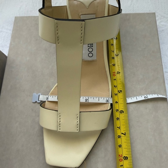 Jimmy Choo Jin Square Toe Sandals 45 mm size 37. - Picture 16 of 17